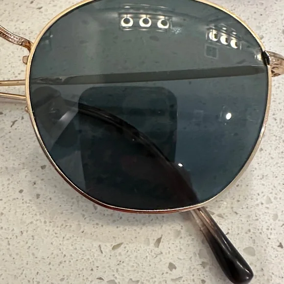 Ray-Ban Black Lens Gold Frame Sunglasses - Picture 5 of 5